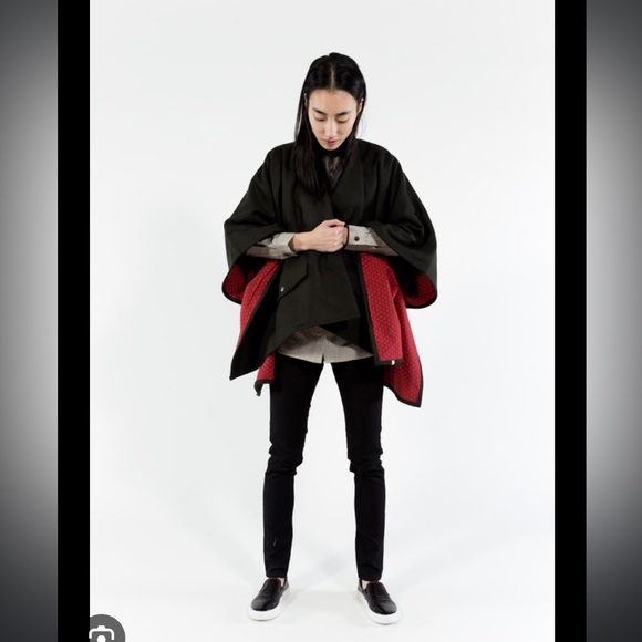 Bridge & Burn Faye Wool Blend Cape Poncho - Picture 3 of 12